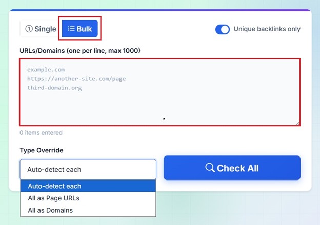 free bulk backlink checker