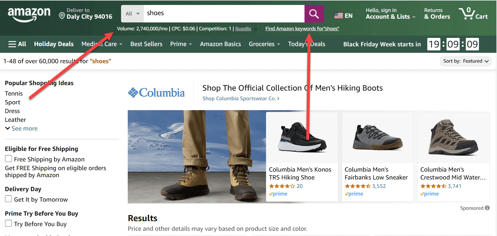 See Search Volume on Amazon