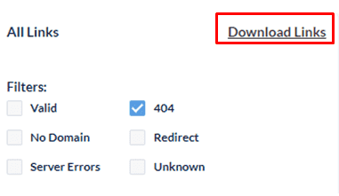 Download links from SEO Minion