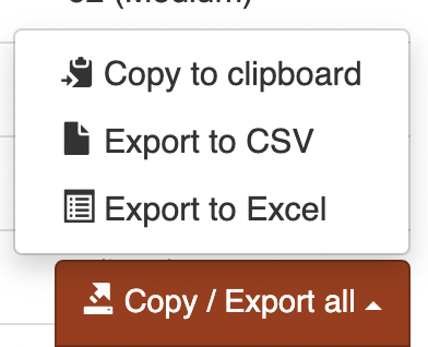 old copy formats