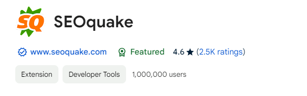 SEOquake extension